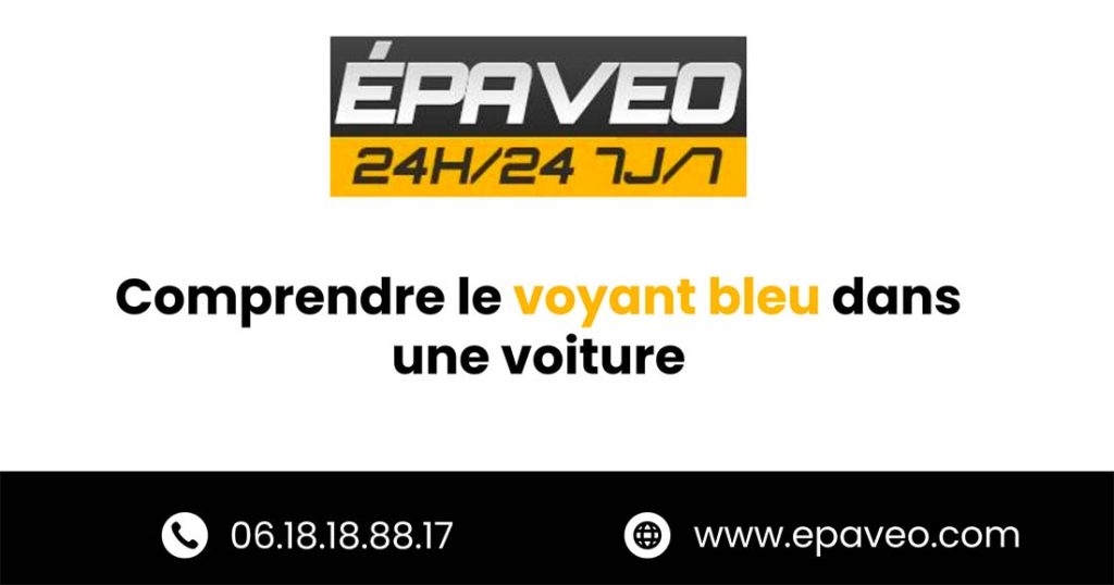 voyant bleu voiture